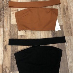 Around the shoulder TOBI crop top. 2 for $20!